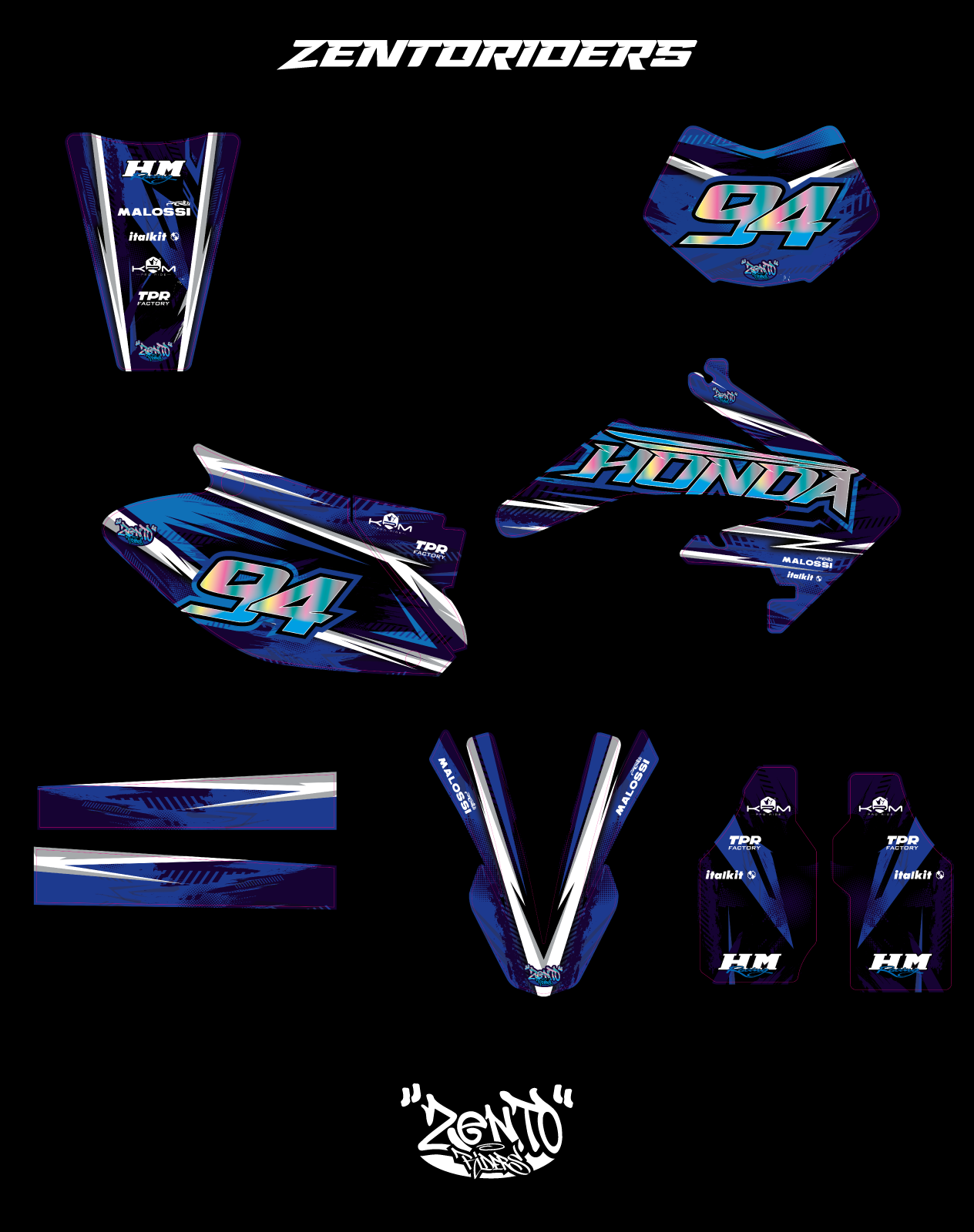 Grafica "Future" HM, VENT - KIT COMPLETO