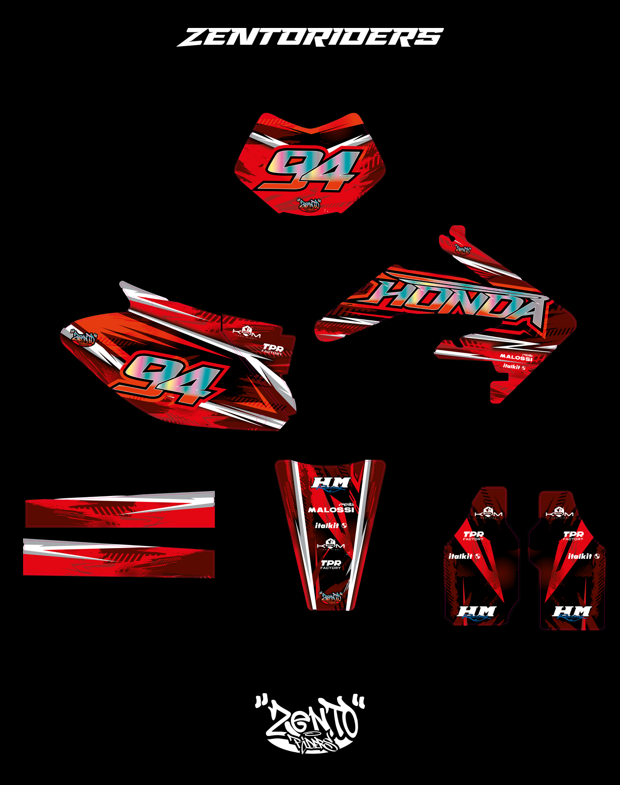 Grafica "Future" HM, VENT - KIT COMPLETO