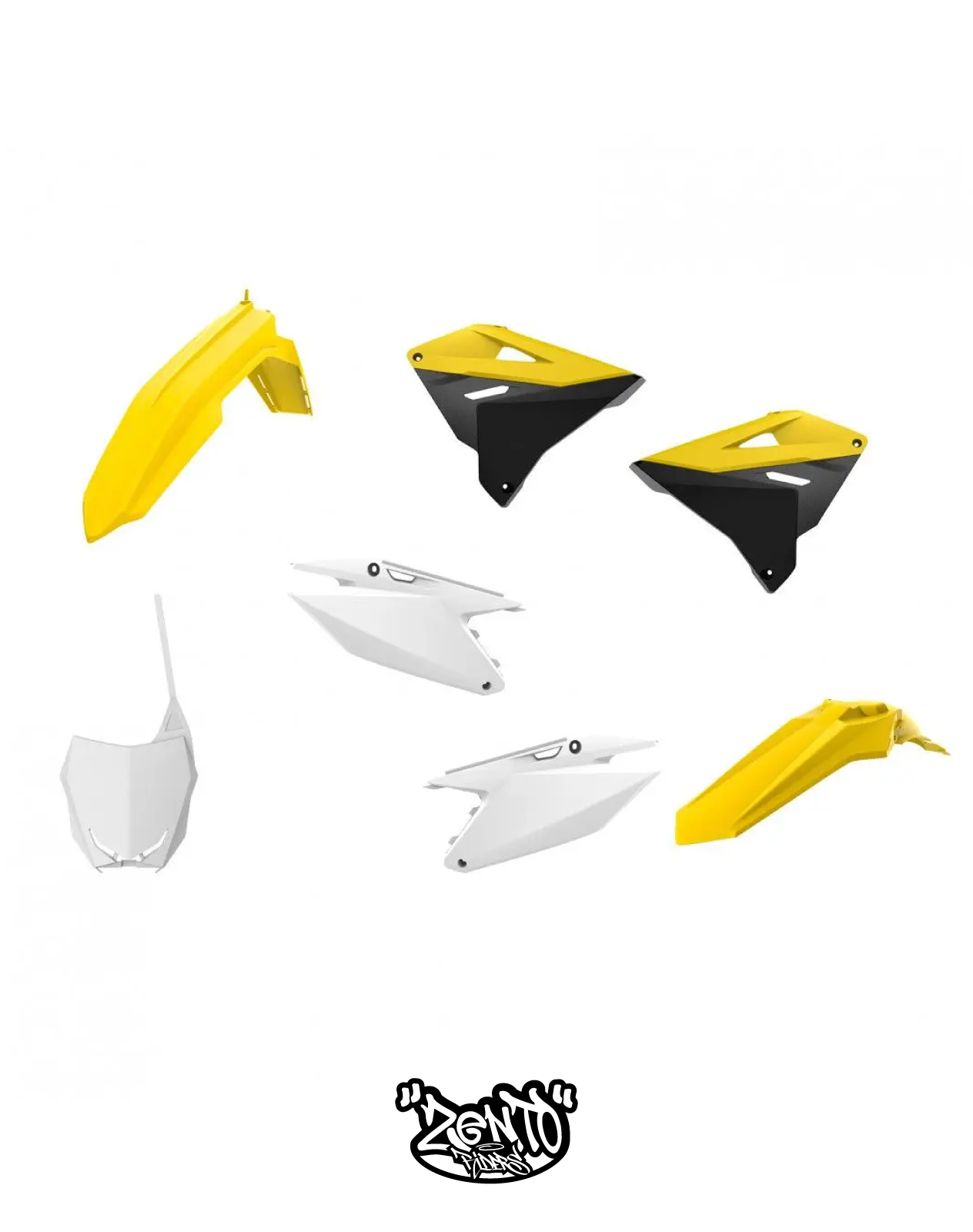 Plastiche RESTYLING / SUZUKI RM 125 – 250 DAL 2001 AL 2008 KIT COMPLETO
