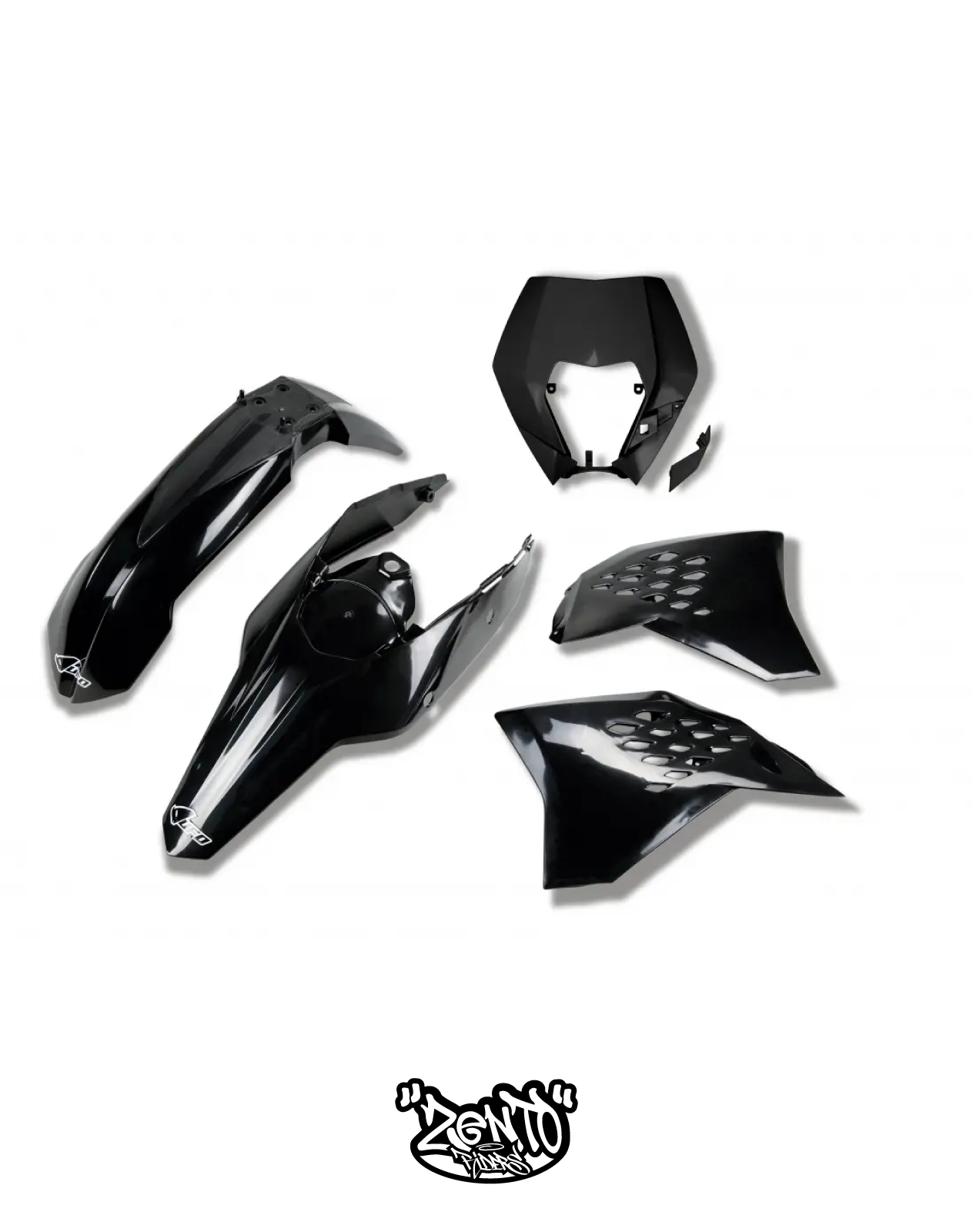 Plastiche KTM EXC/EXC-F DAL 2009 AL 2011 KIT COMPLETO / CON PORTAFARO