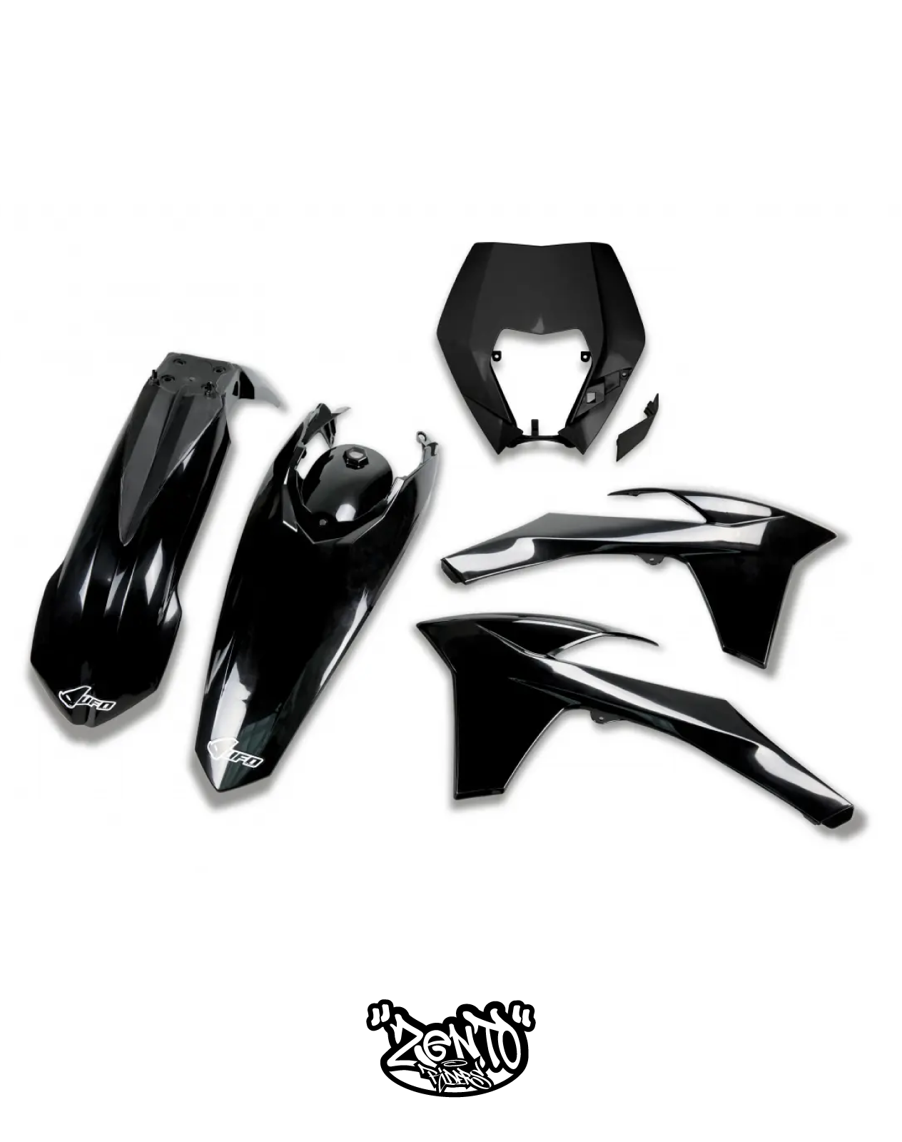 Plastiche KTM EXC/EXC-F DAL 2012 AL 2013 KIT COMPLETO / CON PORTAFARO