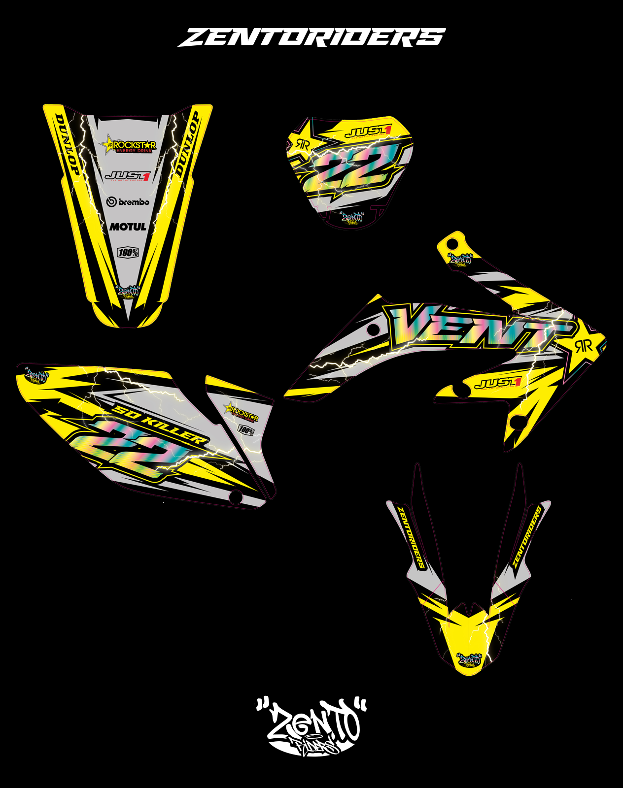 Grafica "Rockstar" Vent - KIT COMPLETO