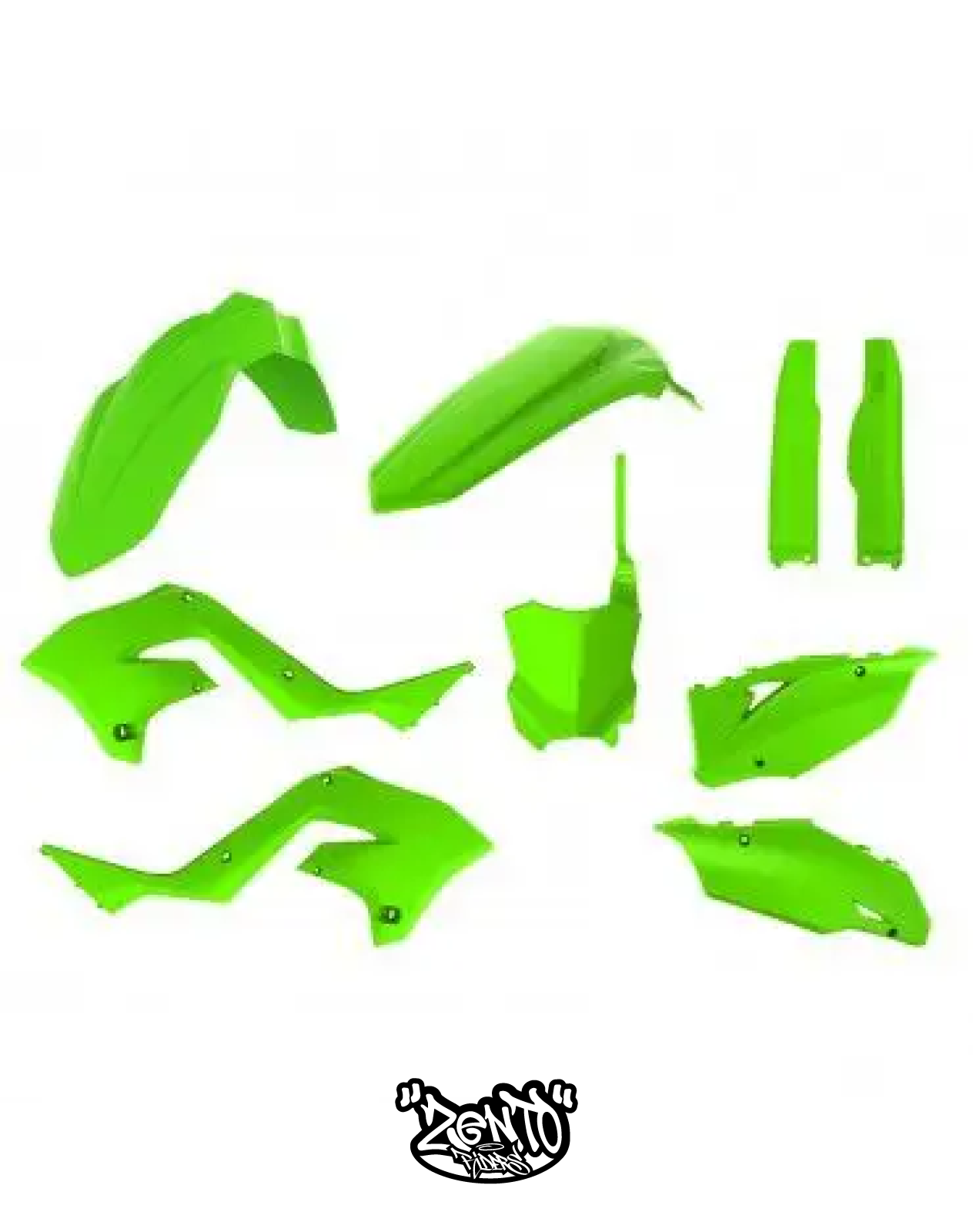 Plastiche RESTYLING / KAWASAKI KX 125-250 DAL 2003 AL 2008 KIT COMPLETO