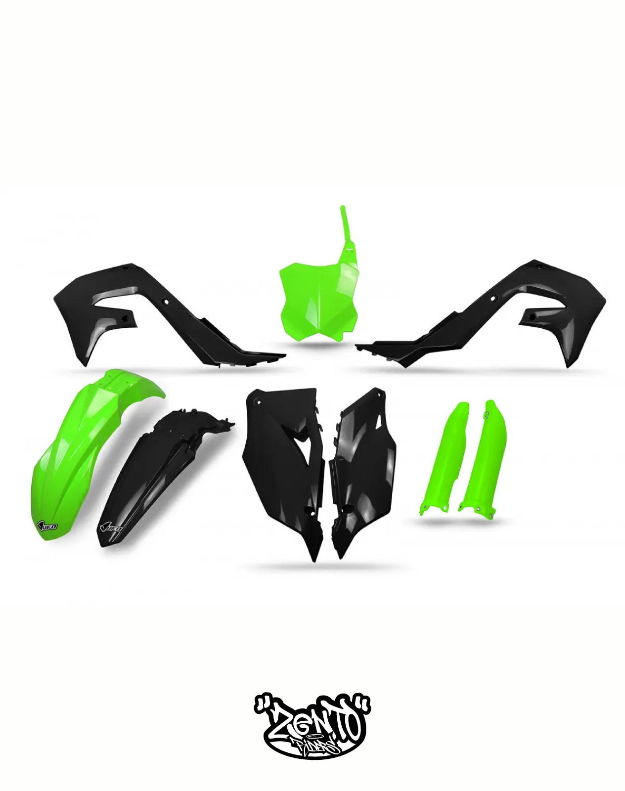 Plastiche KAWASAKI KXF 250 DAL 2021 AL 2022 E KXF 450 DAL 2019 AL 2022 KIT COMPLETO