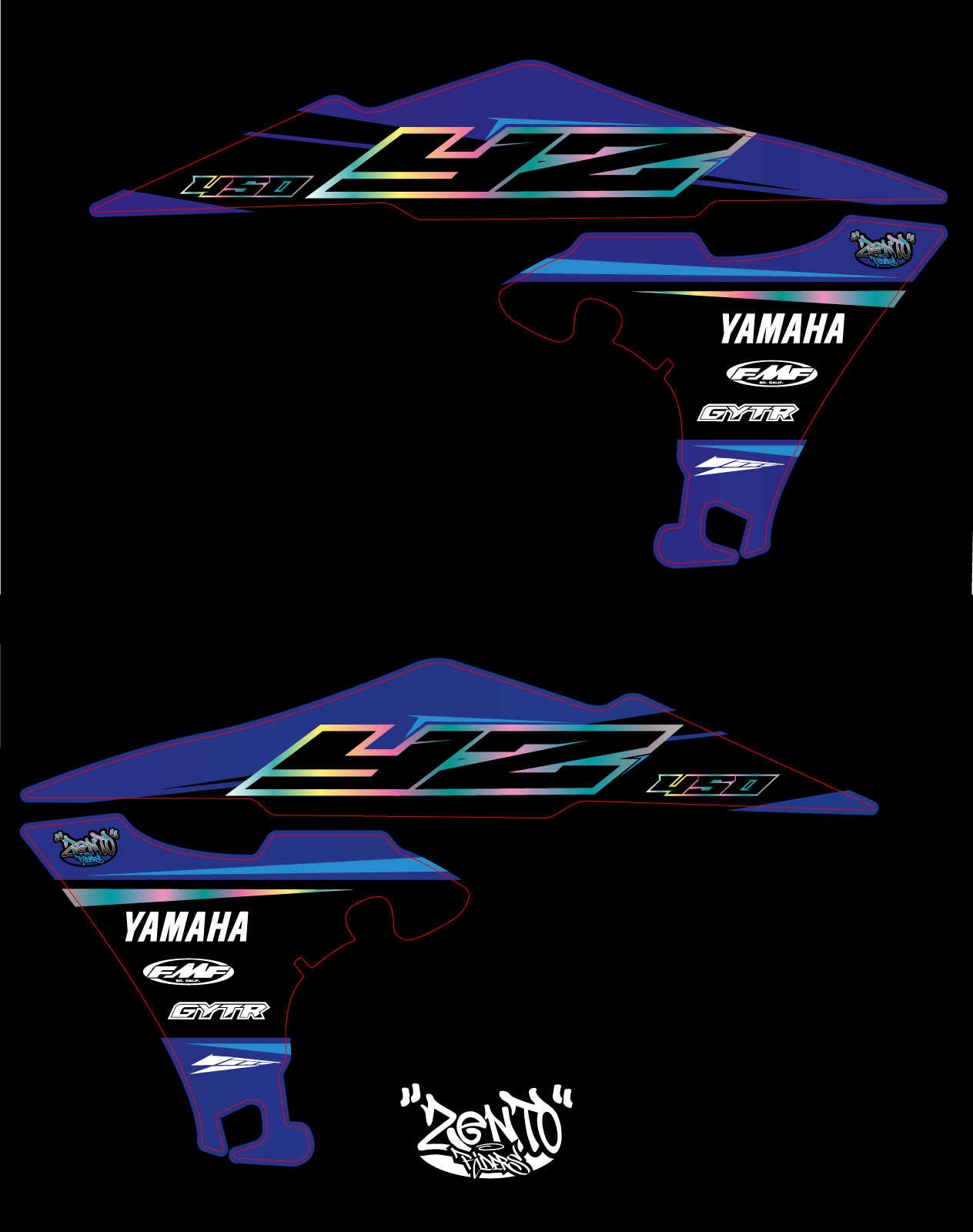 Grafica convogliatori yamaha YZ