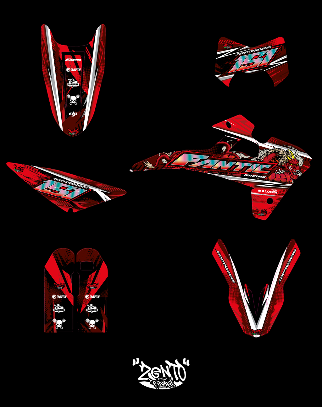 Grafica "Racing Dragon" - KIT COMPLETO