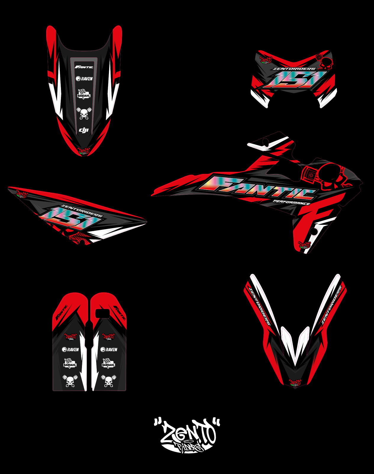 Grafica "Effe performance" Fantic - KIT COMPLETO