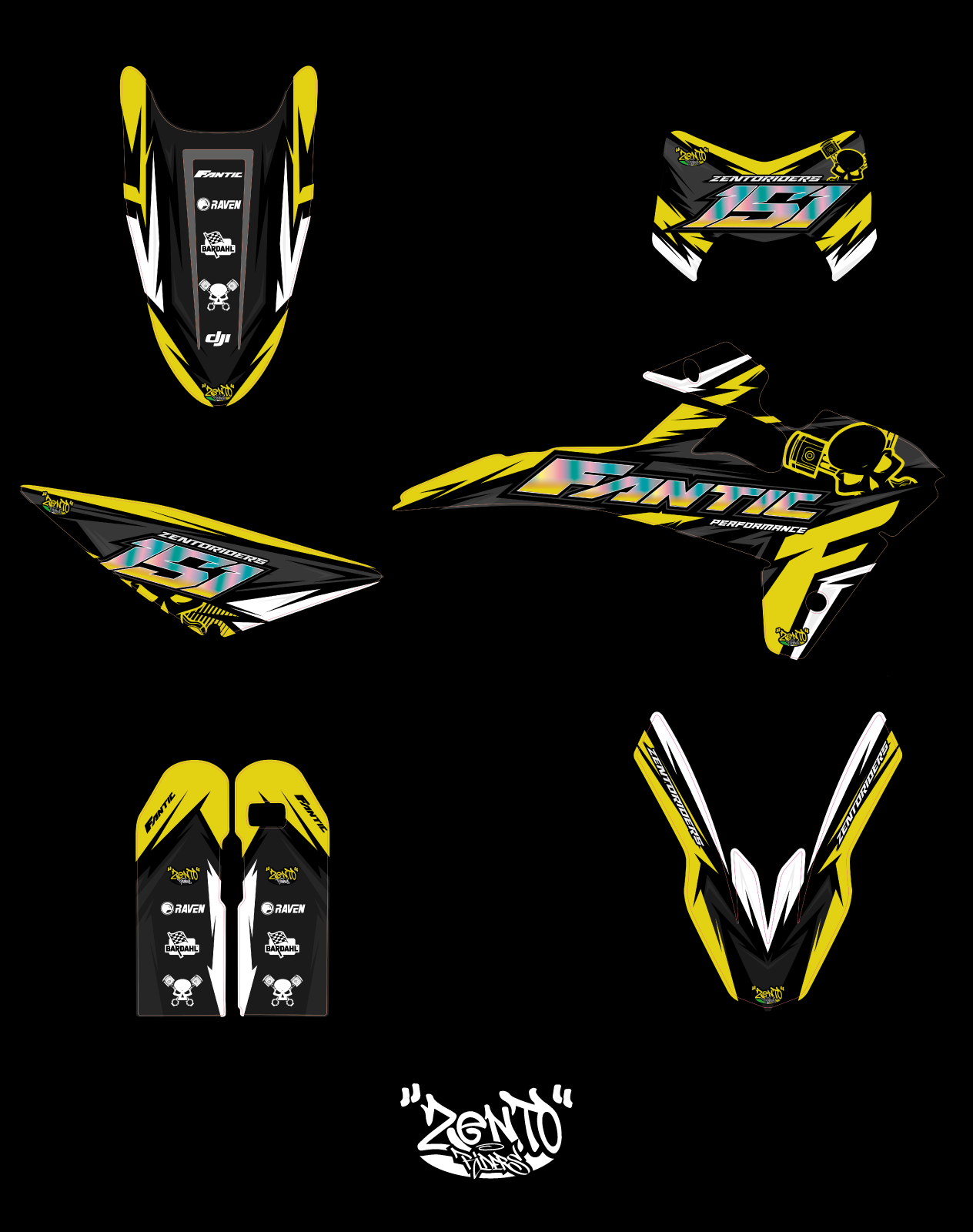 Grafica "Effe performance" Fantic - KIT COMPLETO