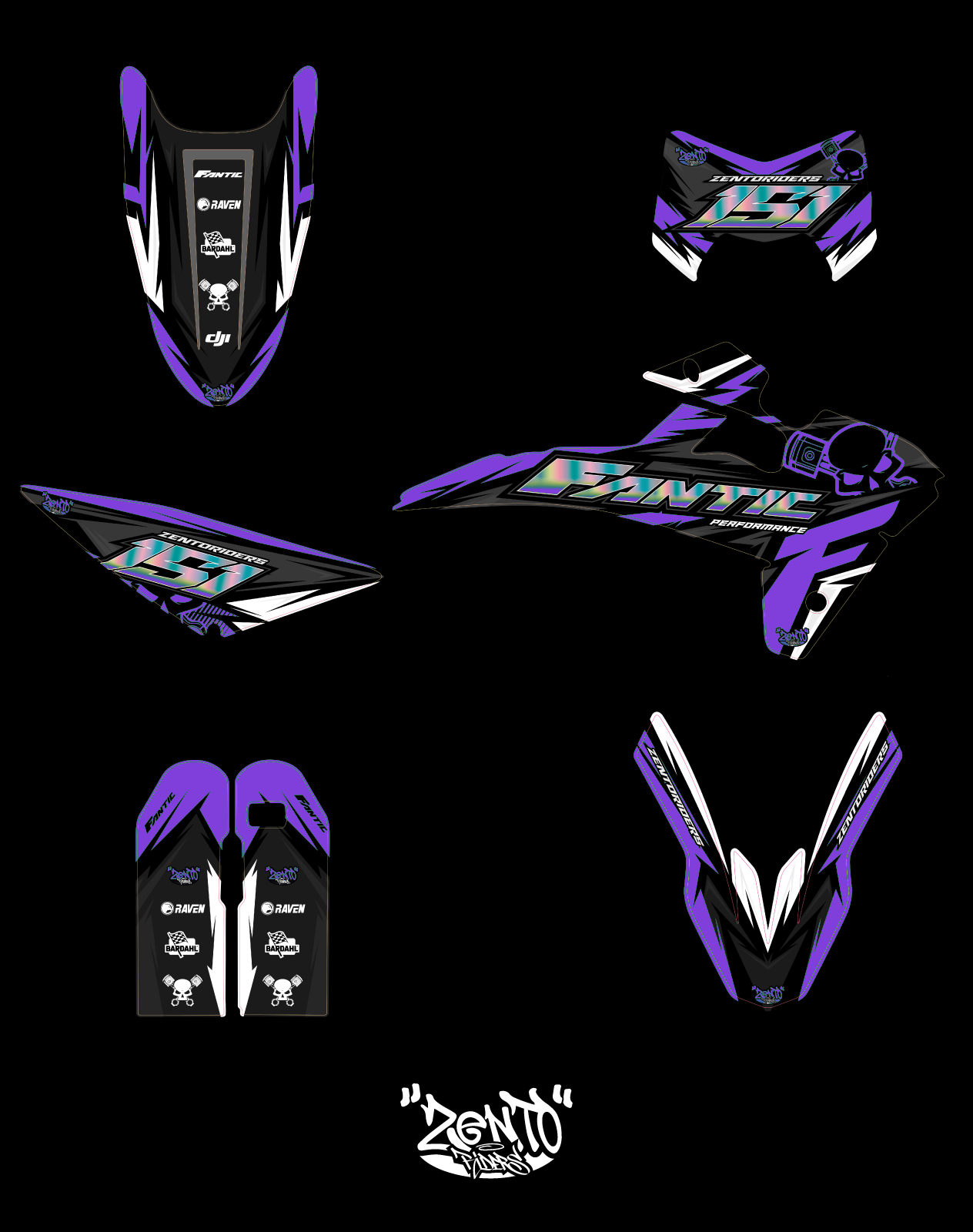 Grafica "Effe performance" Fantic - KIT COMPLETO