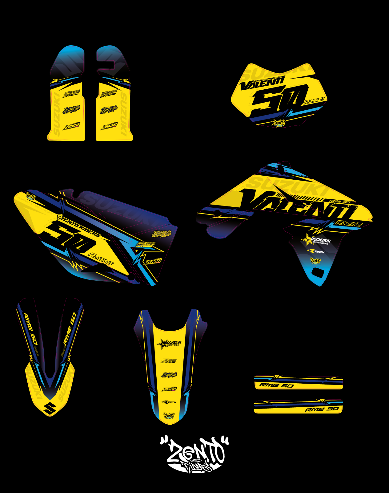 Grafica "Neon" Valenti - KIT COMPLETO