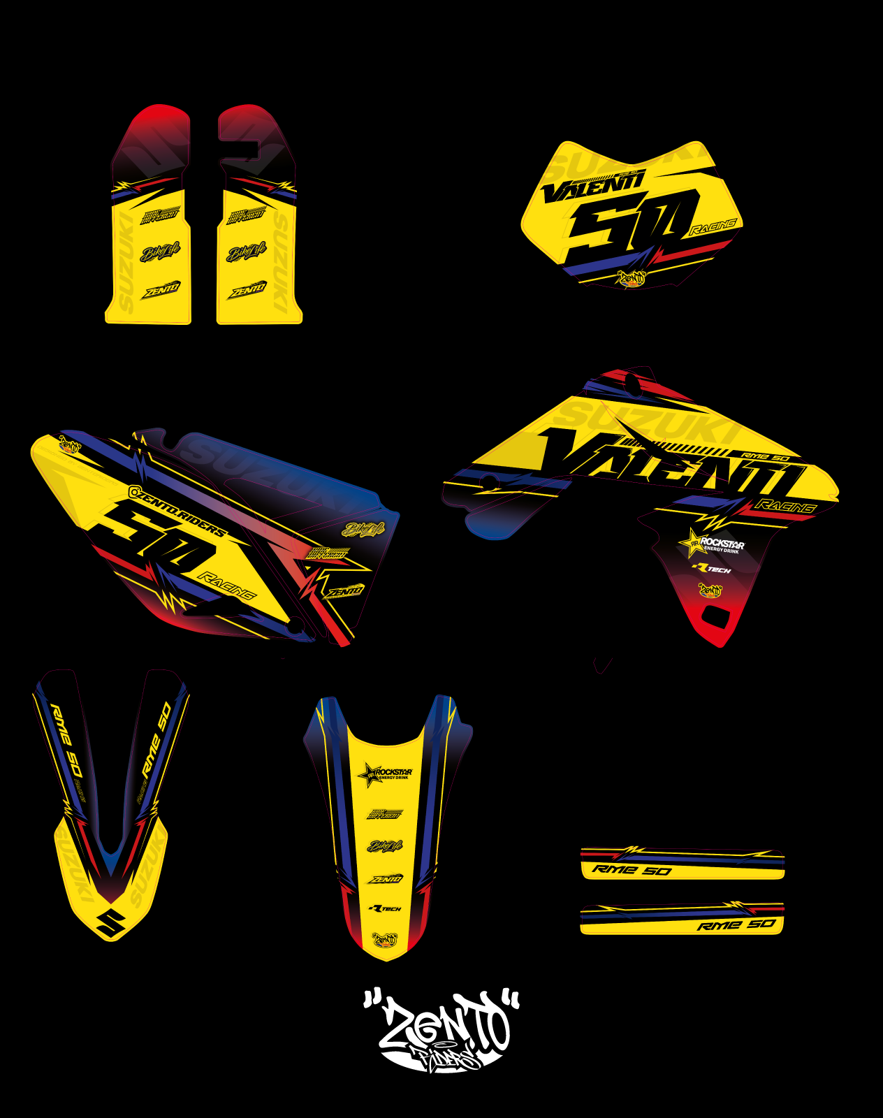 Grafica "Neon" Valenti - KIT COMPLETO