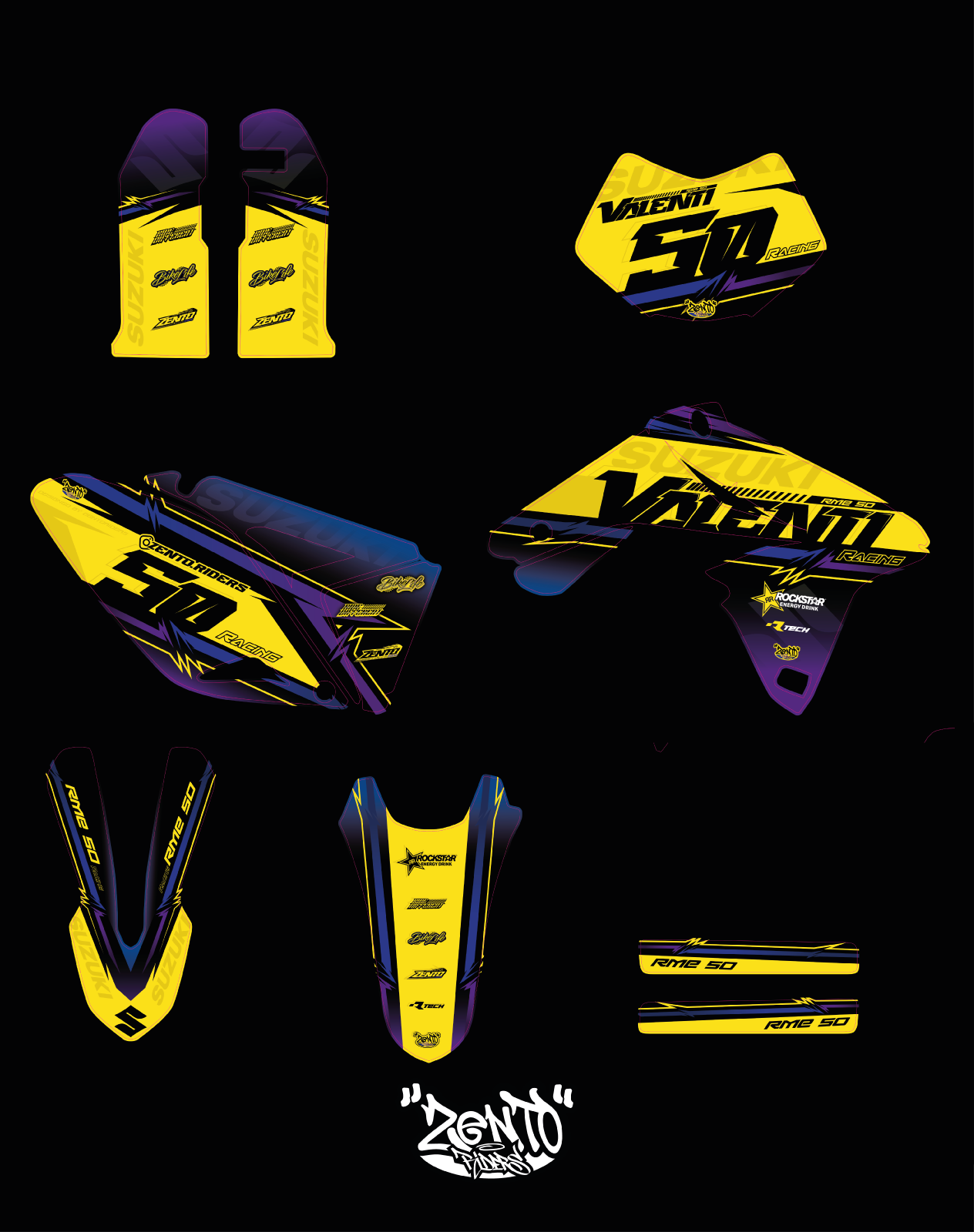 Grafica "Neon" Valenti - KIT COMPLETO