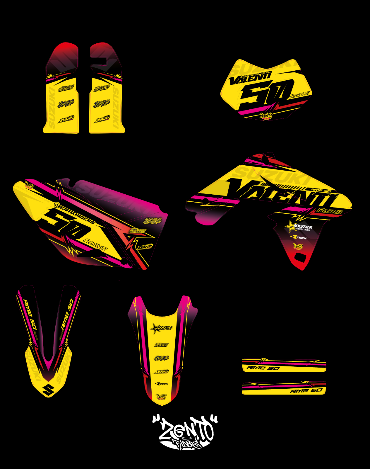 Grafica "Neon" Valenti - KIT COMPLETO
