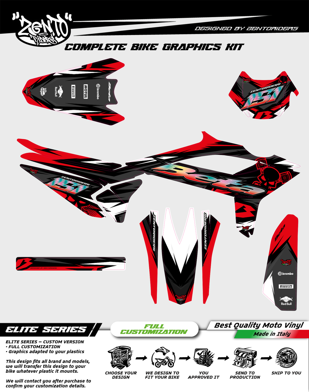 Grafica "B Style" Beta - KIT COMPLETO