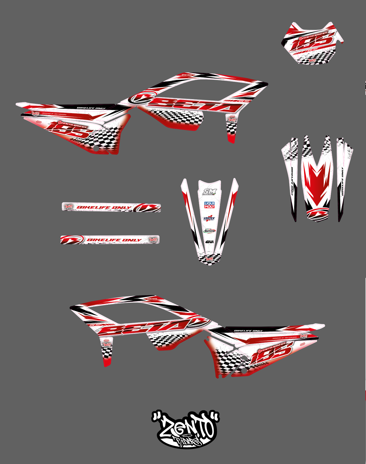 Grafica "knife cutting" Beta - KIT COMPLETO