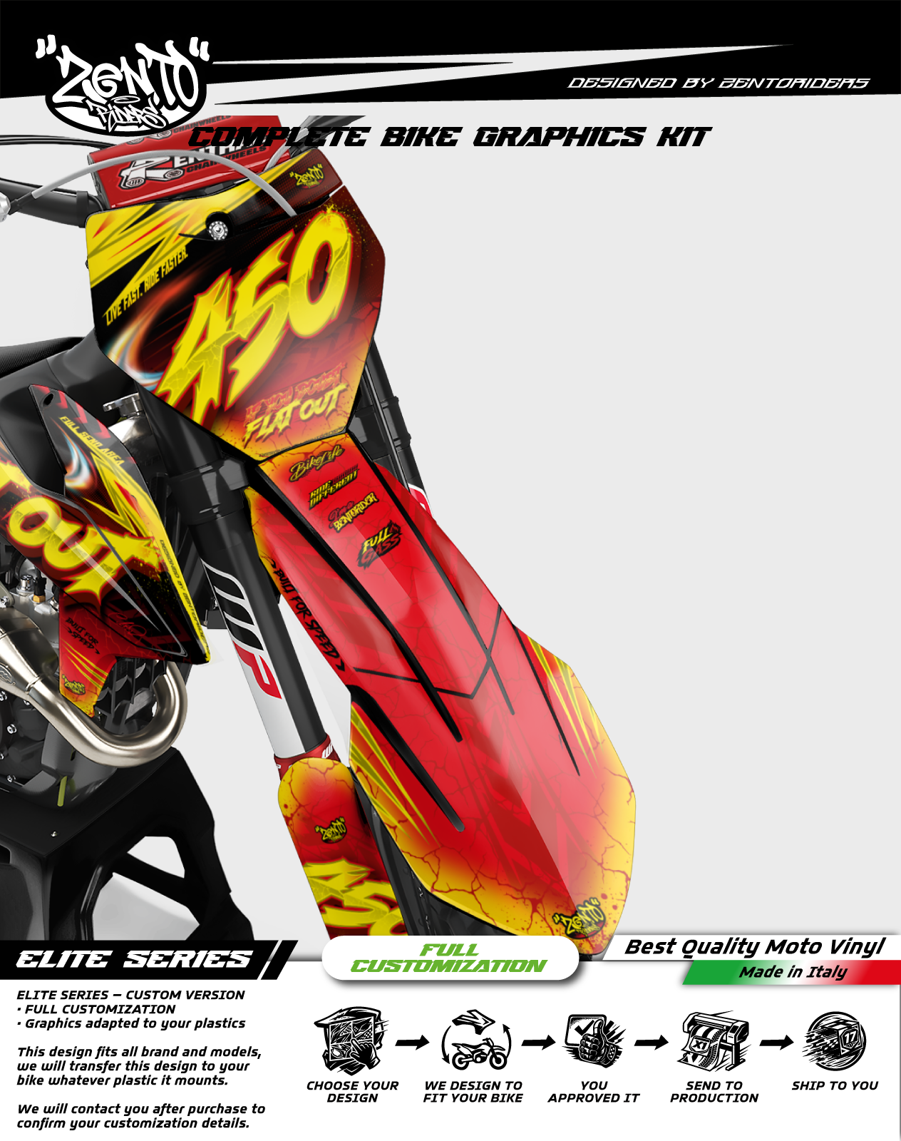 Grafica "If You Doubt Flat Out" - KIT COMPLETO