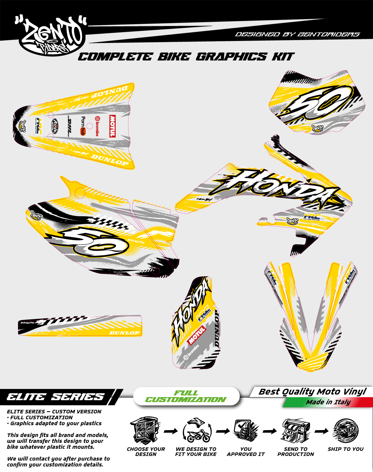 Grafica "Street Talks" HM, VENT - KIT COMPLETO