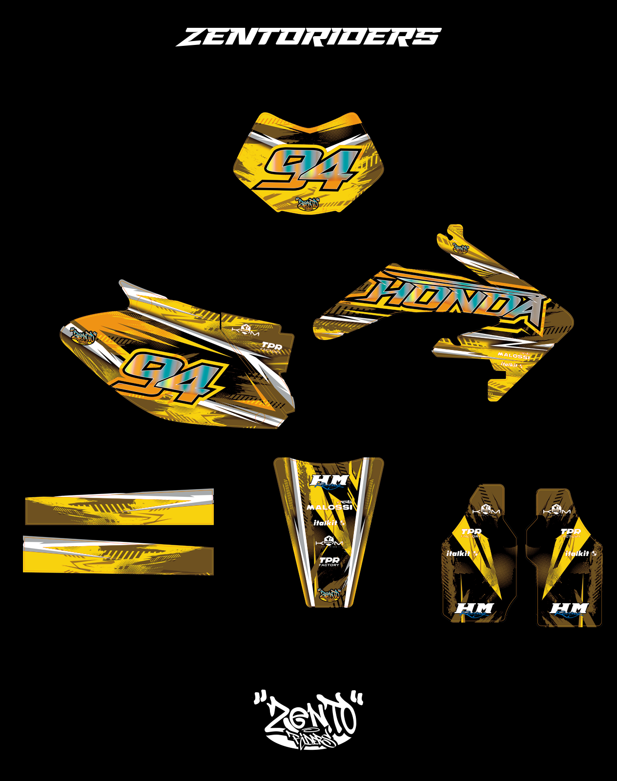 Grafica "Future" HM, VENT - KIT COMPLETO