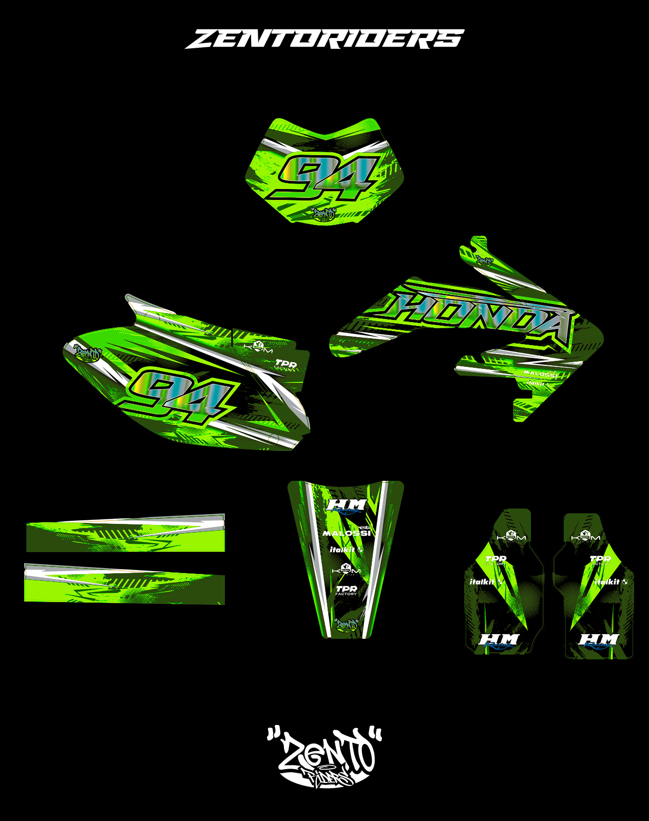 Grafica "Future" HM, VENT - KIT COMPLETO