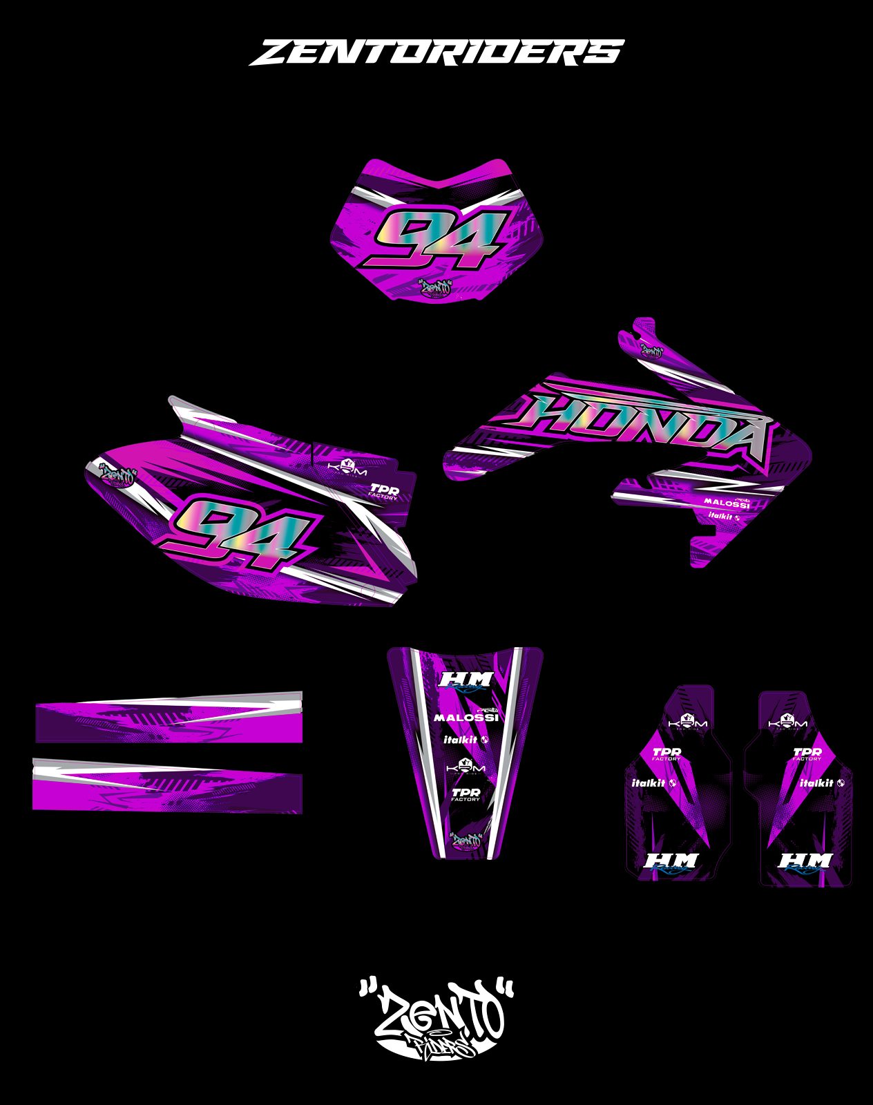 Grafica "Future" HM, VENT - KIT COMPLETO