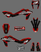 Grafica "Husky Action" Husqvarna - KIT COMPLETO