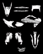 Grafica "Marker" Husqvarna - KIT COMPLETO