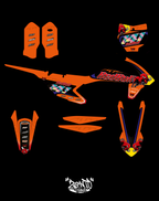 Grafica "Crazy bull" Ktm - KIT COMPLETO