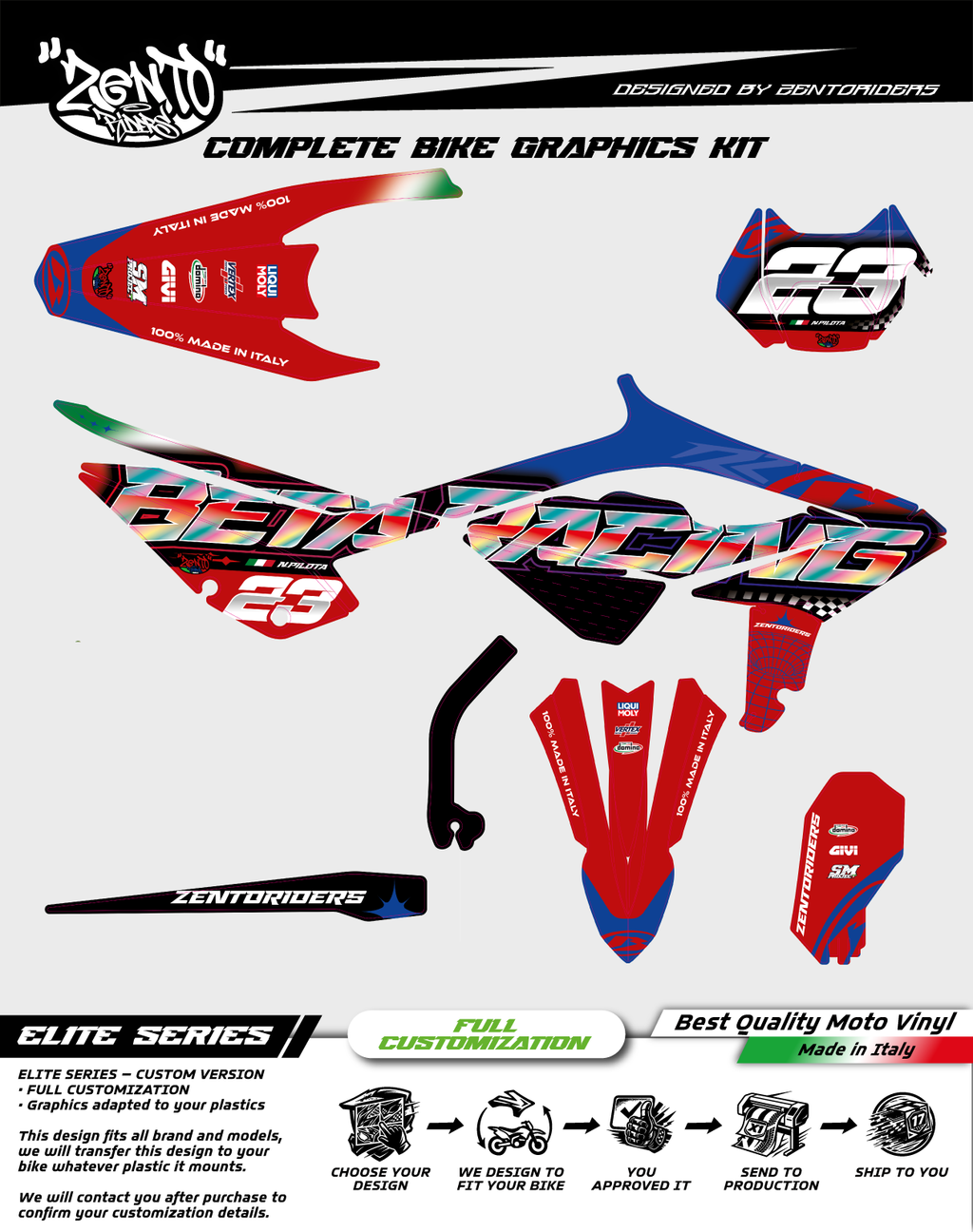 Grafica "Beta Racing" Beta - KIT COMPLETO