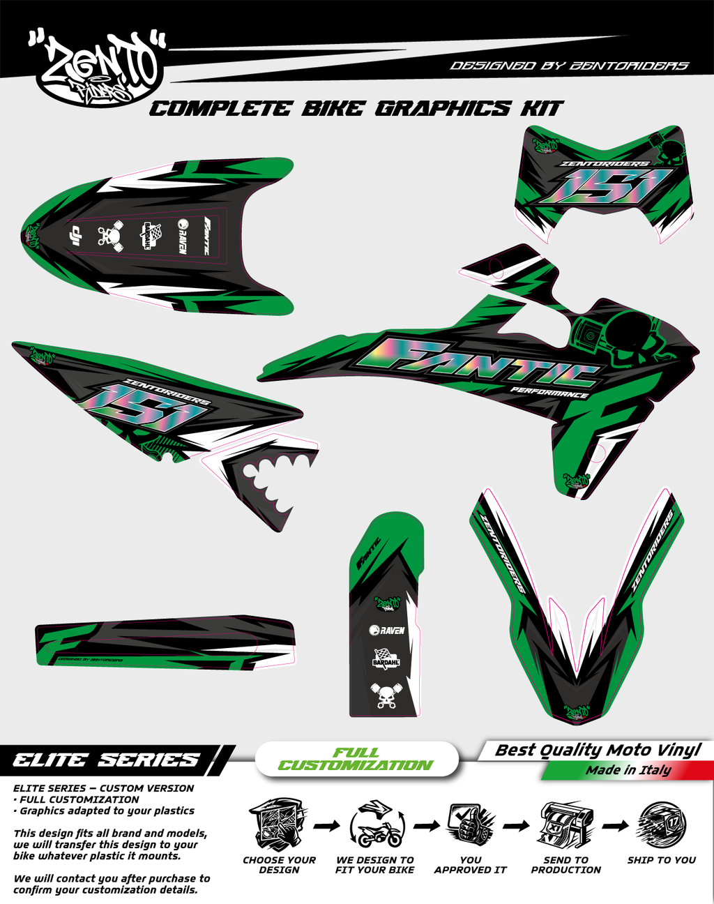 Grafica "Effe performance" Fantic - KIT COMPLETO