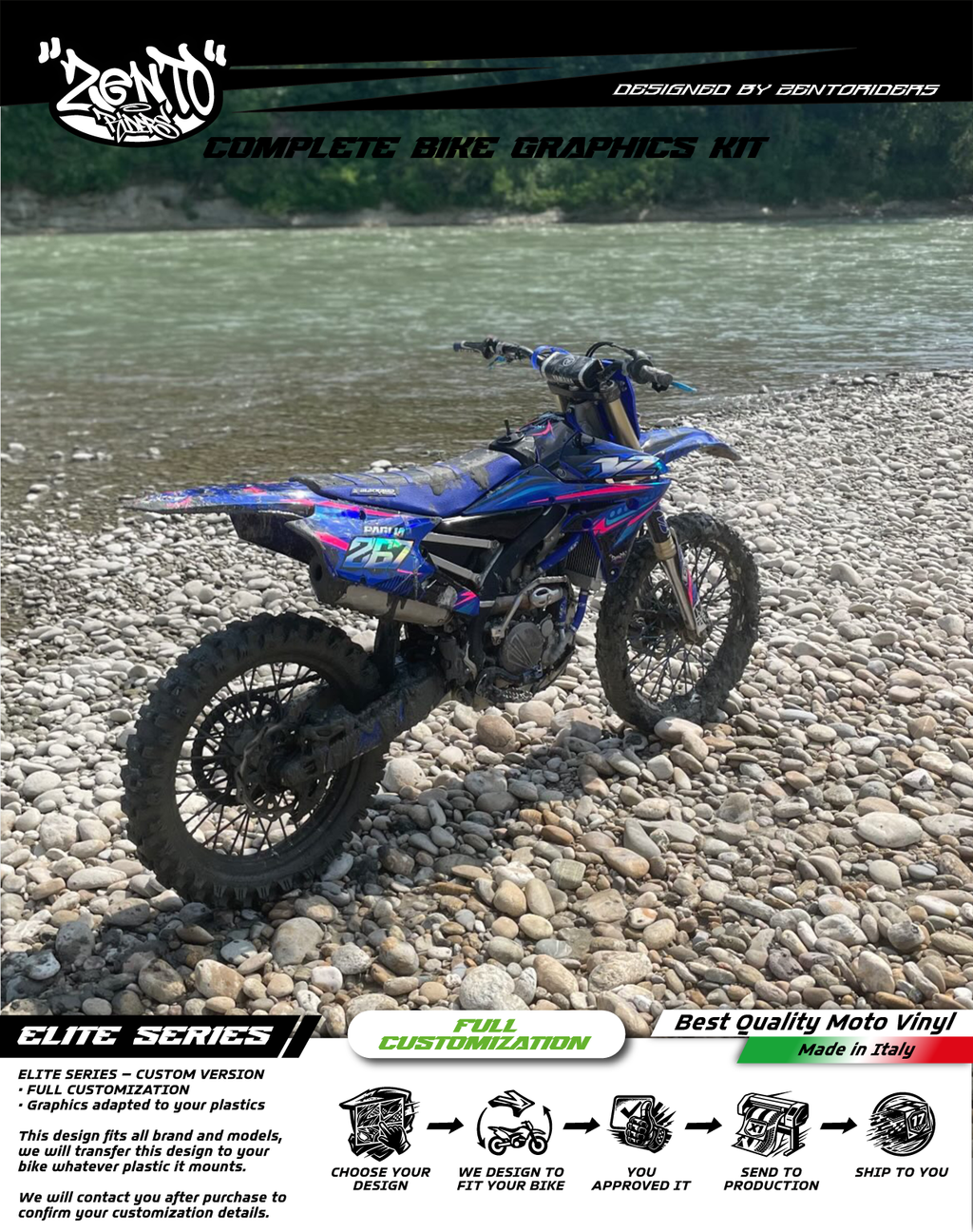 Grafica "Modern Fly" Yamaha YZ - KIT COMPLETO