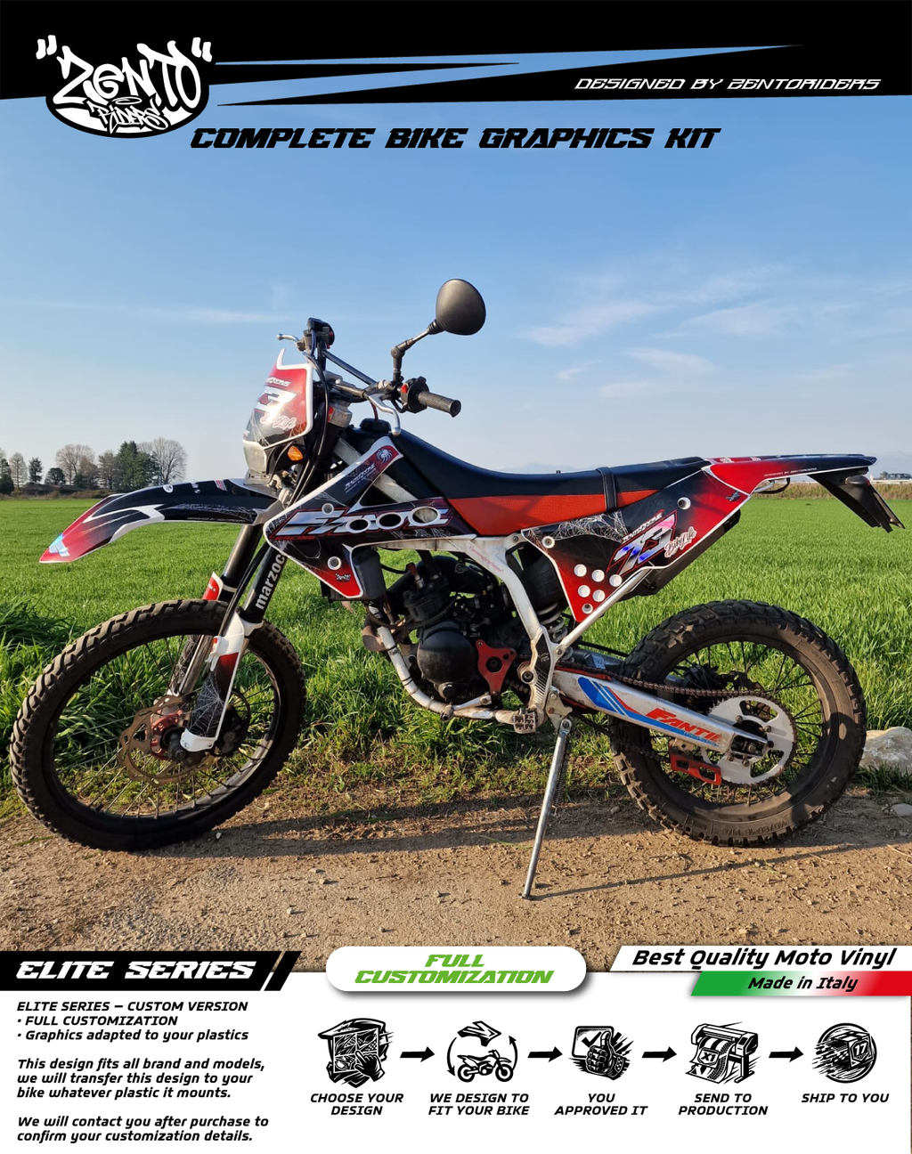 Grafica "spiderweb" Rieju - KIT COMPLETO