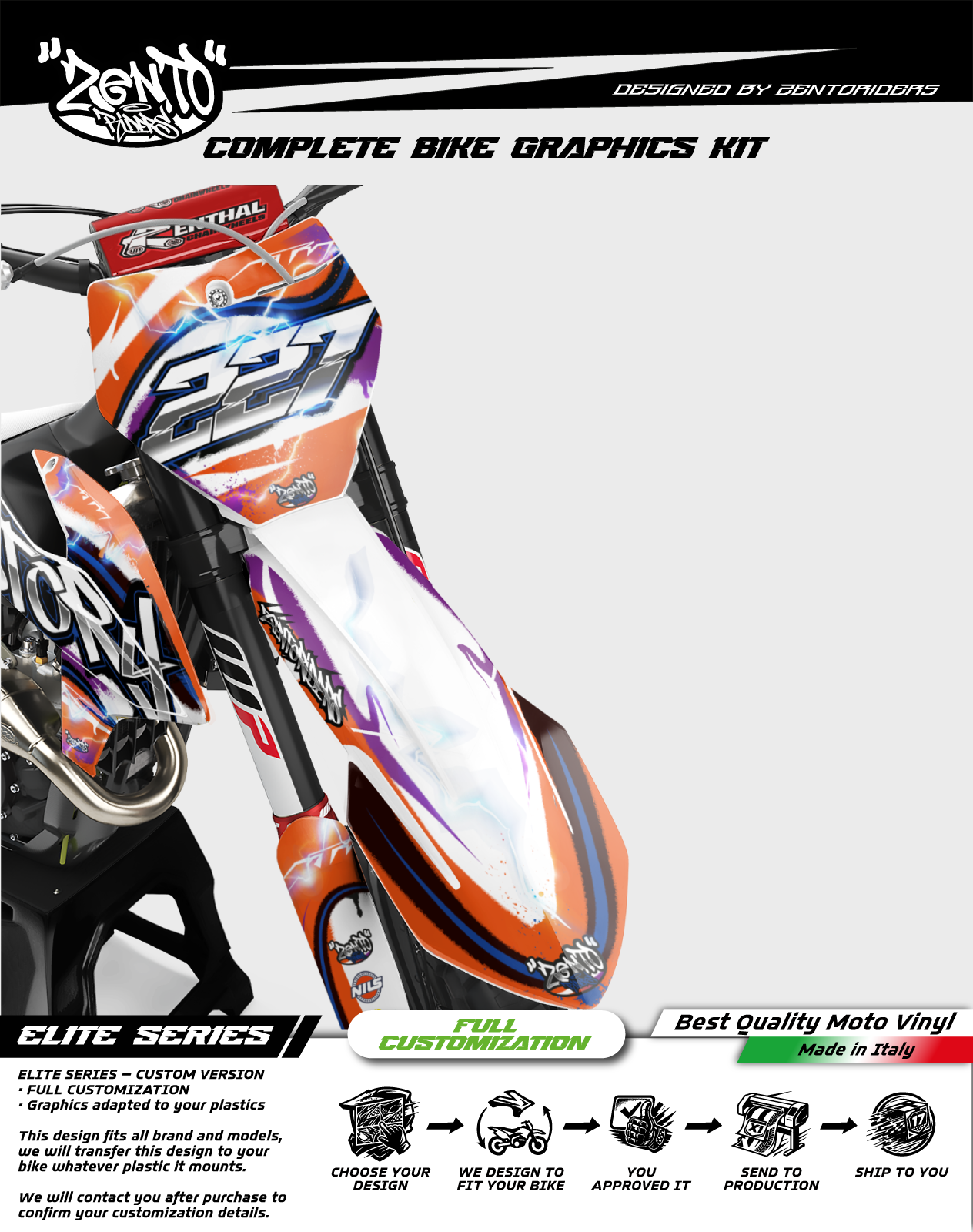 Grafica "The Racing Ghetto" - KIT COMPLETO