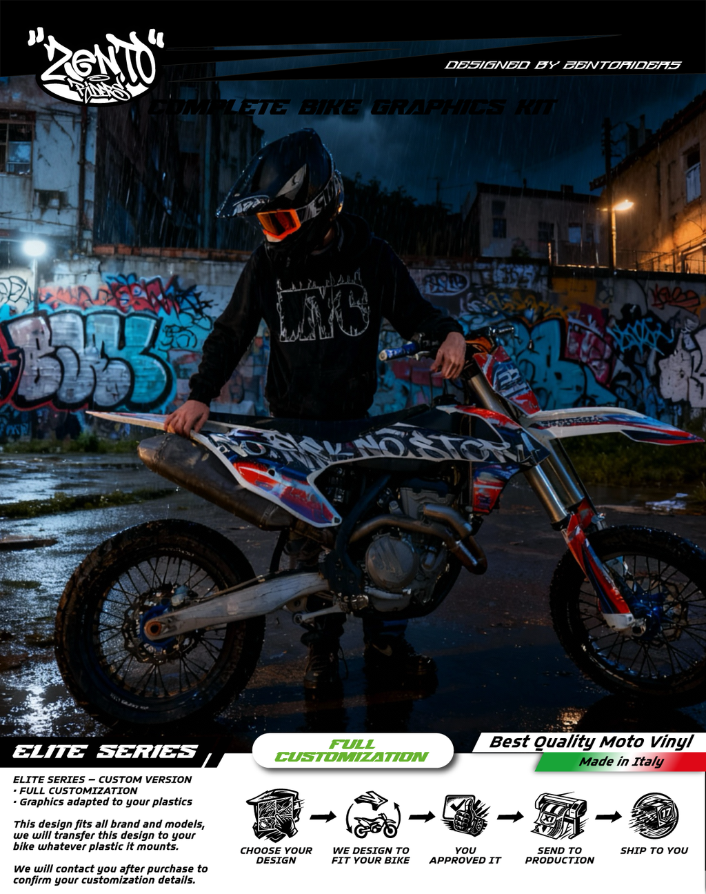 Graphics "Cracked Prestige" - COMPLETE KIT