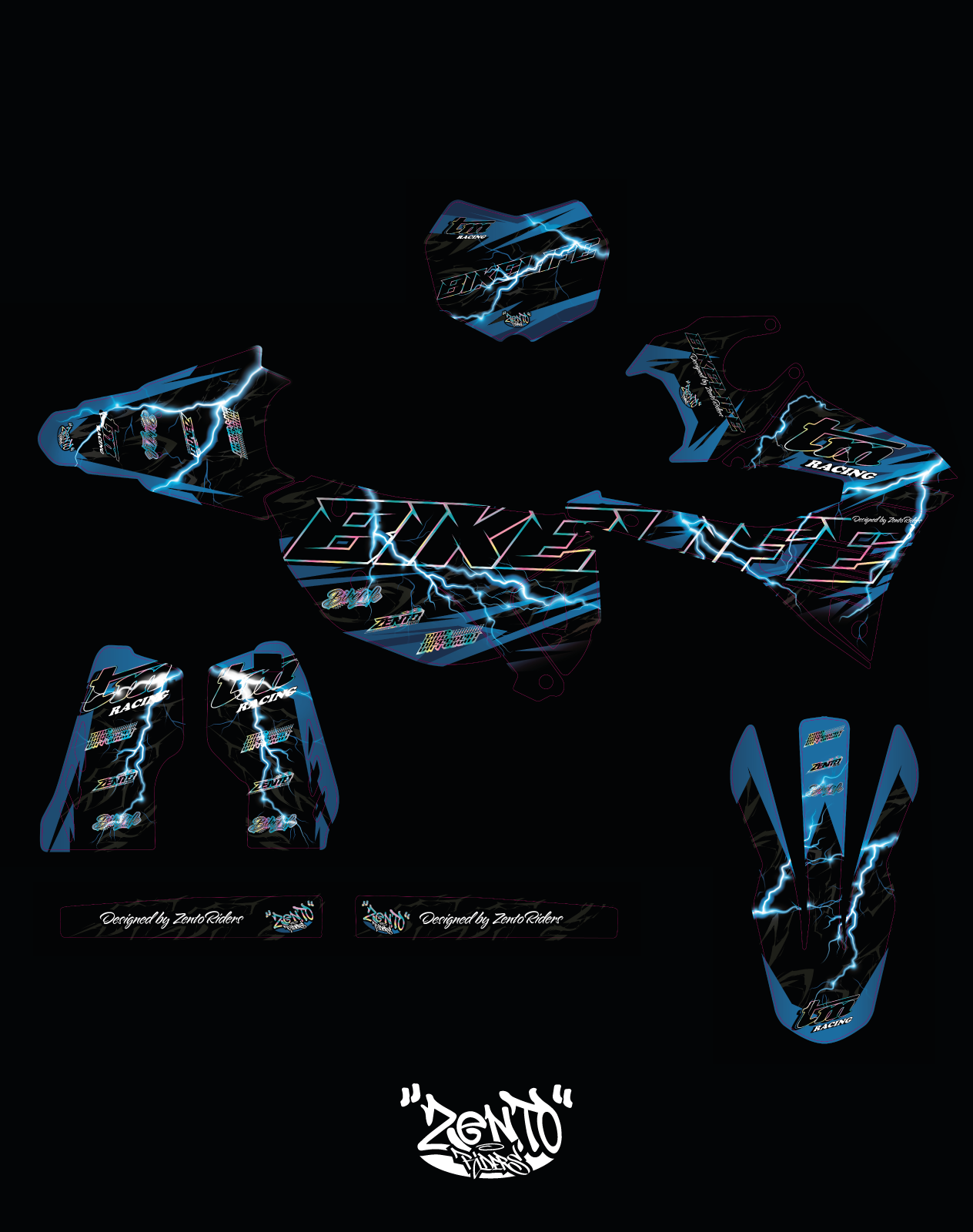 Grafica "BikeLife" Tm Racing - KIT COMPLETO