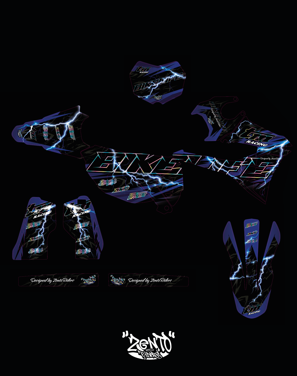 Grafica "BikeLife" Tm Racing - KIT COMPLETO