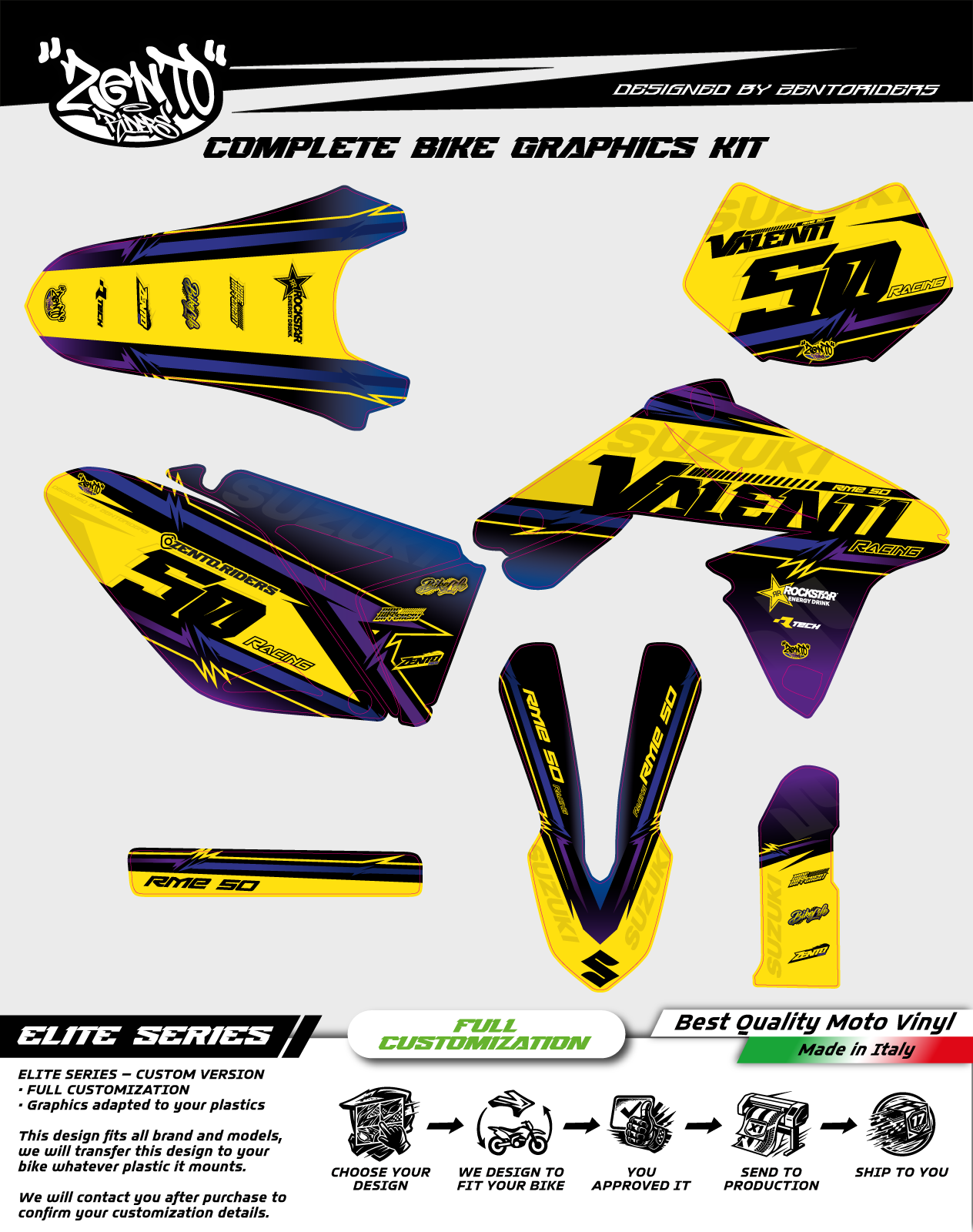 Grafica "Neon" Valenti - KIT COMPLETO