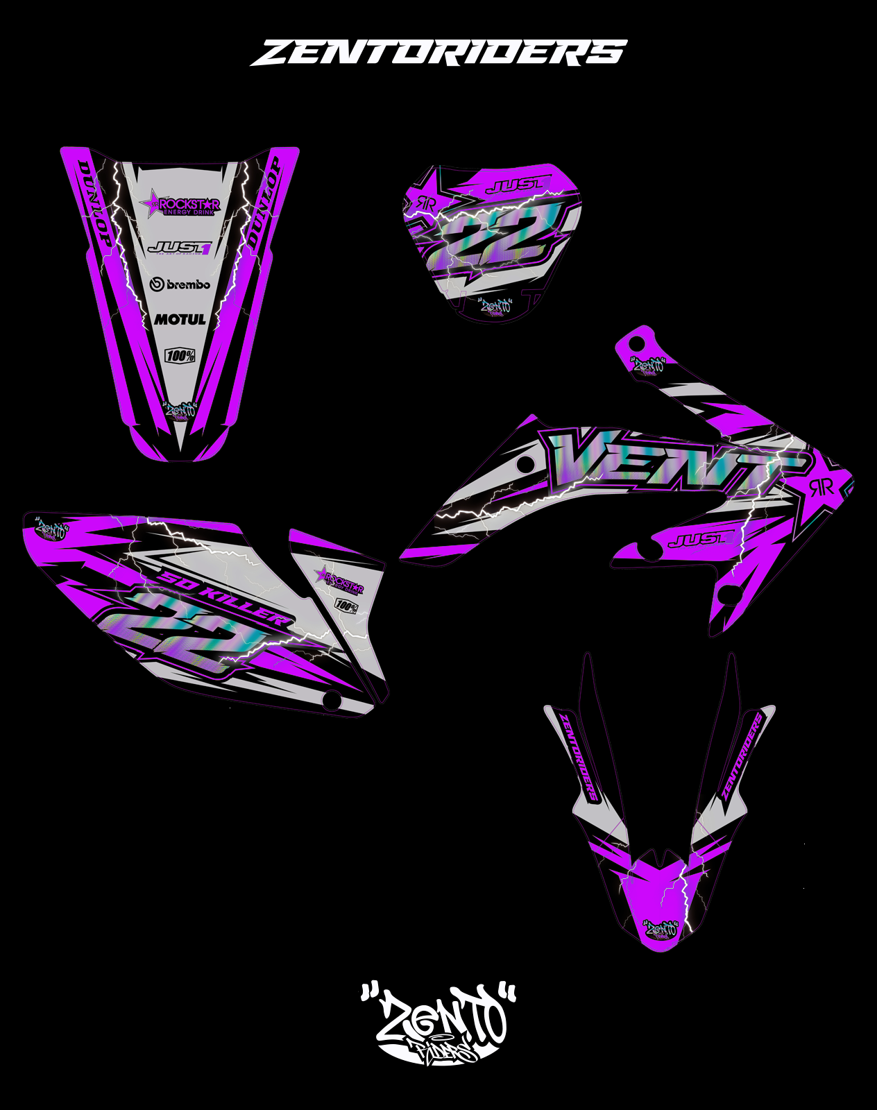 Grafica "Rockstar" Vent - KIT COMPLETO