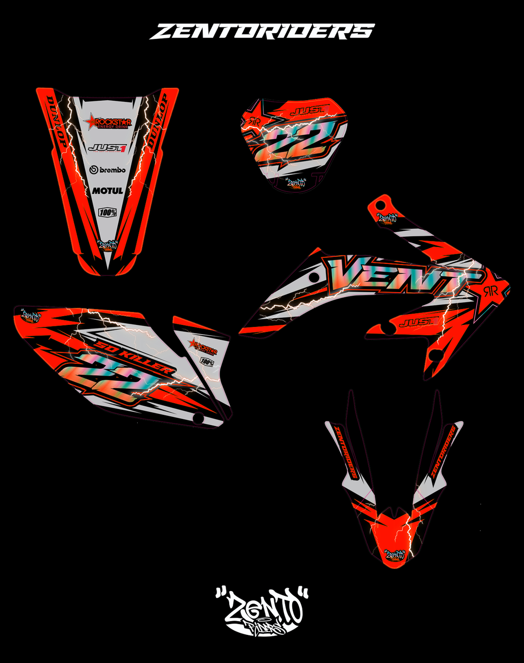 Grafica "Rockstar" Vent - KIT COMPLETO