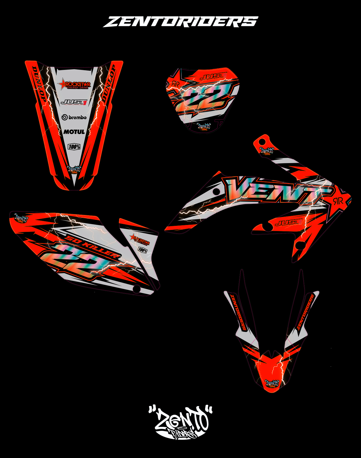 Grafica "Rockstar" Vent - KIT COMPLETO