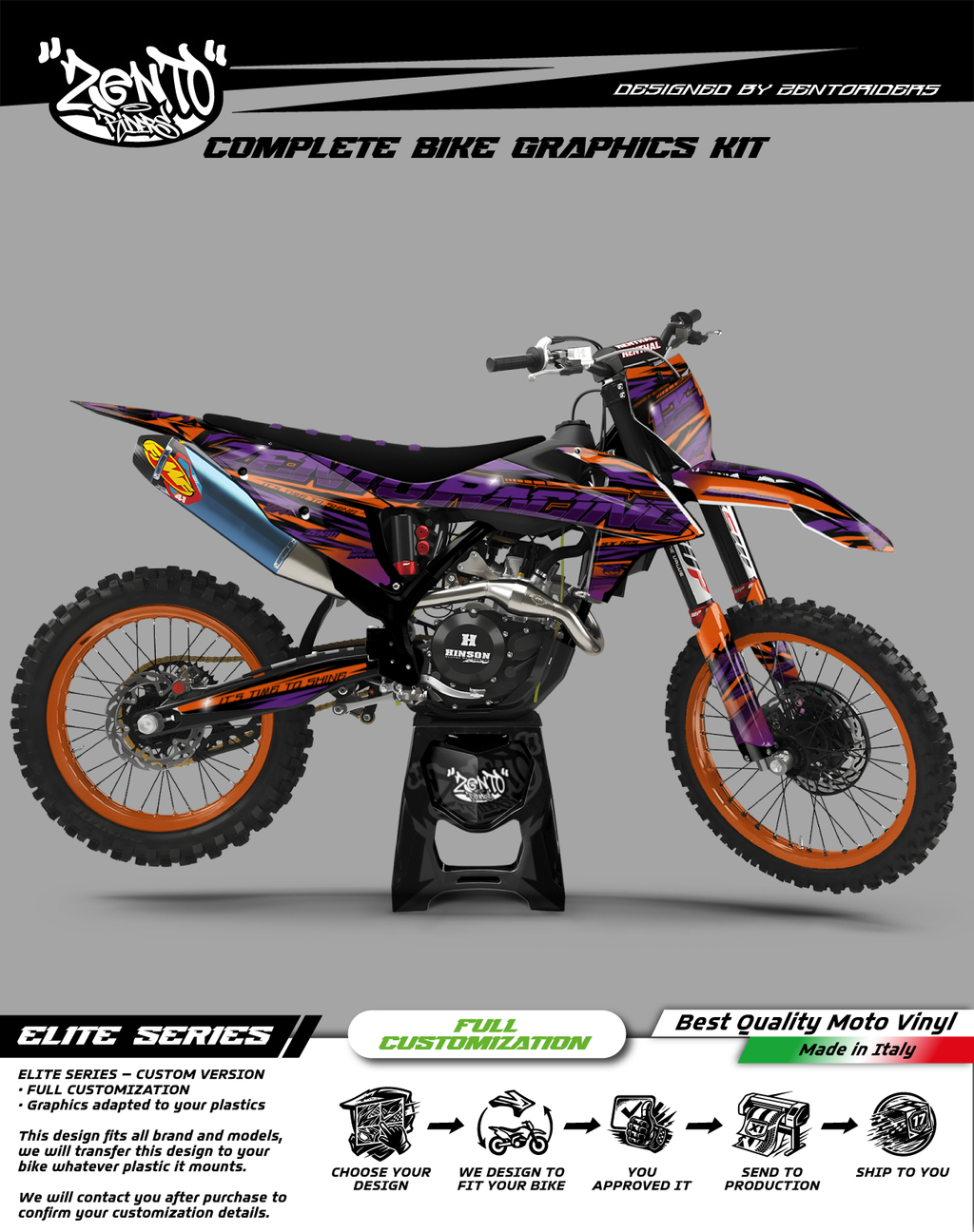 Graphics "Cracked Prestige" - COMPLETE KIT
